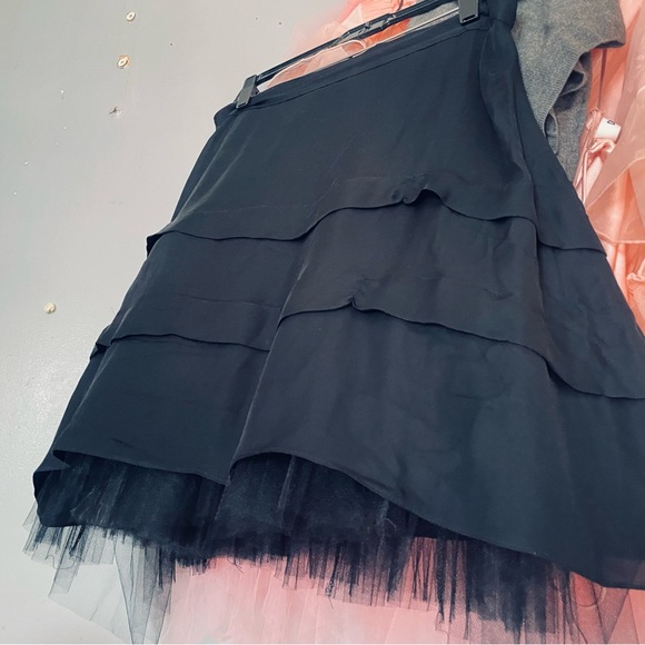 Morgane Le Fay Black Bubble Mini Skirt